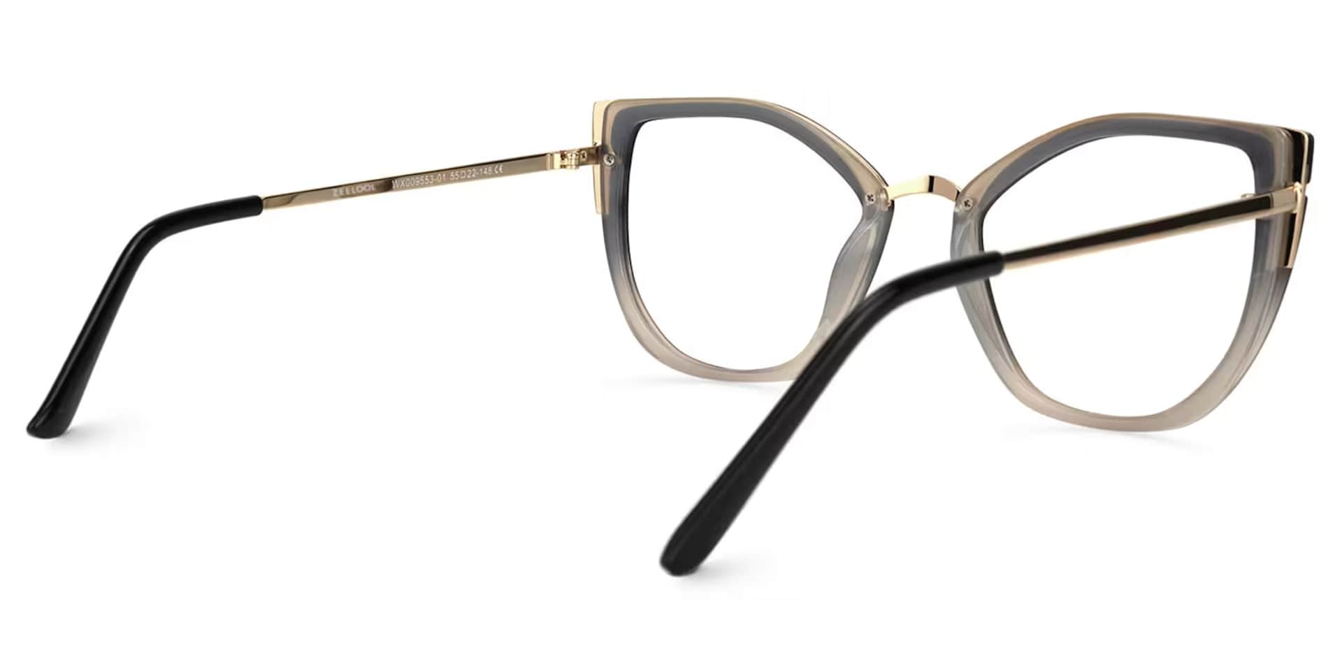 Tabrieah Cateye Gray-Black Glasses | Zeelool Glasses3