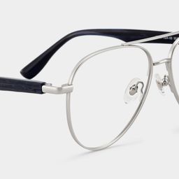 Aspen Silver Aviator Glasses5