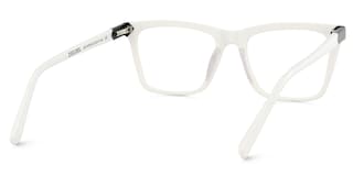 Denver Rectangle White Glasses5