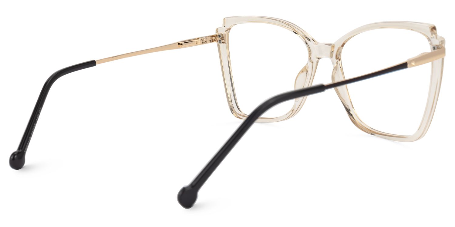 Cateye Kristen Beige Glasses deals -Zeelool Glasses3