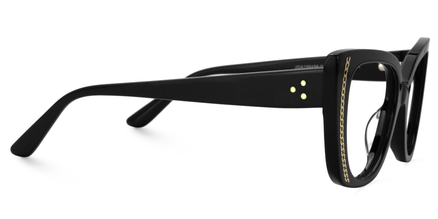 Smolin Acetate Black Cateye Specs | Zeelool2