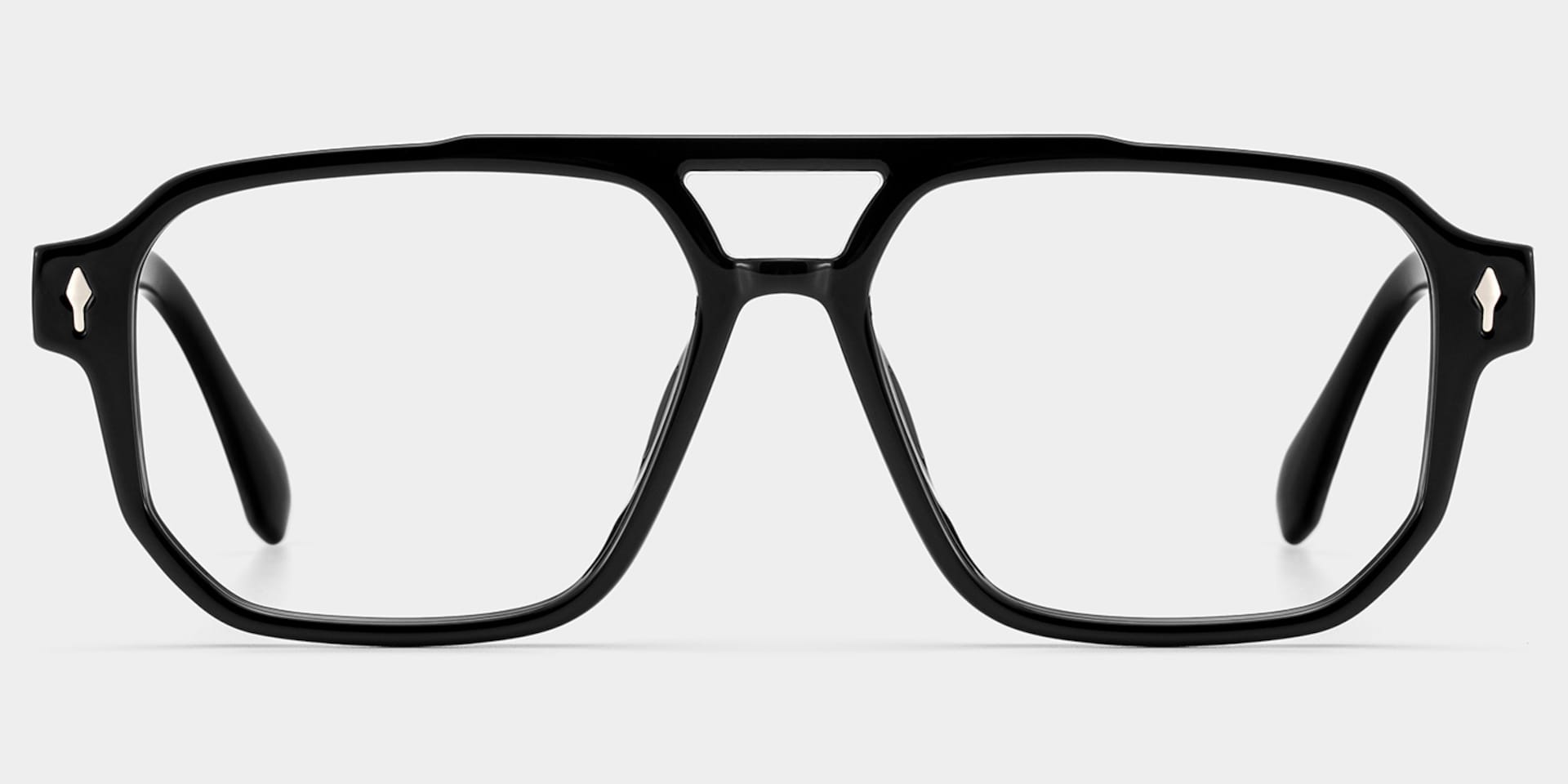 Colton Black Frame Glasses with Aviator Frame Online | ZEELOOL1