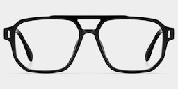 Colton Aviator Black Glasses1