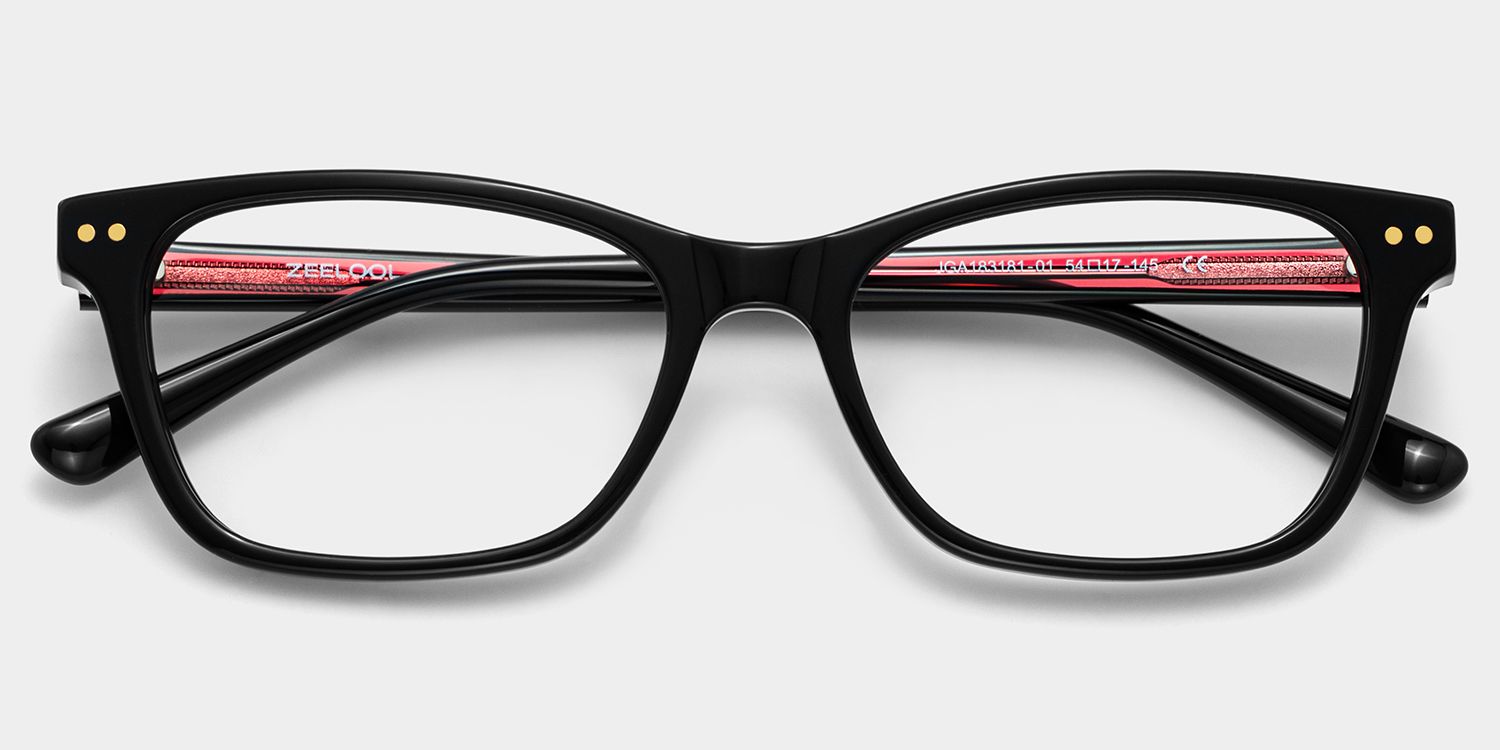 Juliana Black Rectangle Eyeglass Frame for Sale| ZEELOOL2