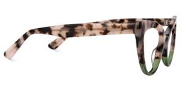 Claudette Cateye Green Glasses2