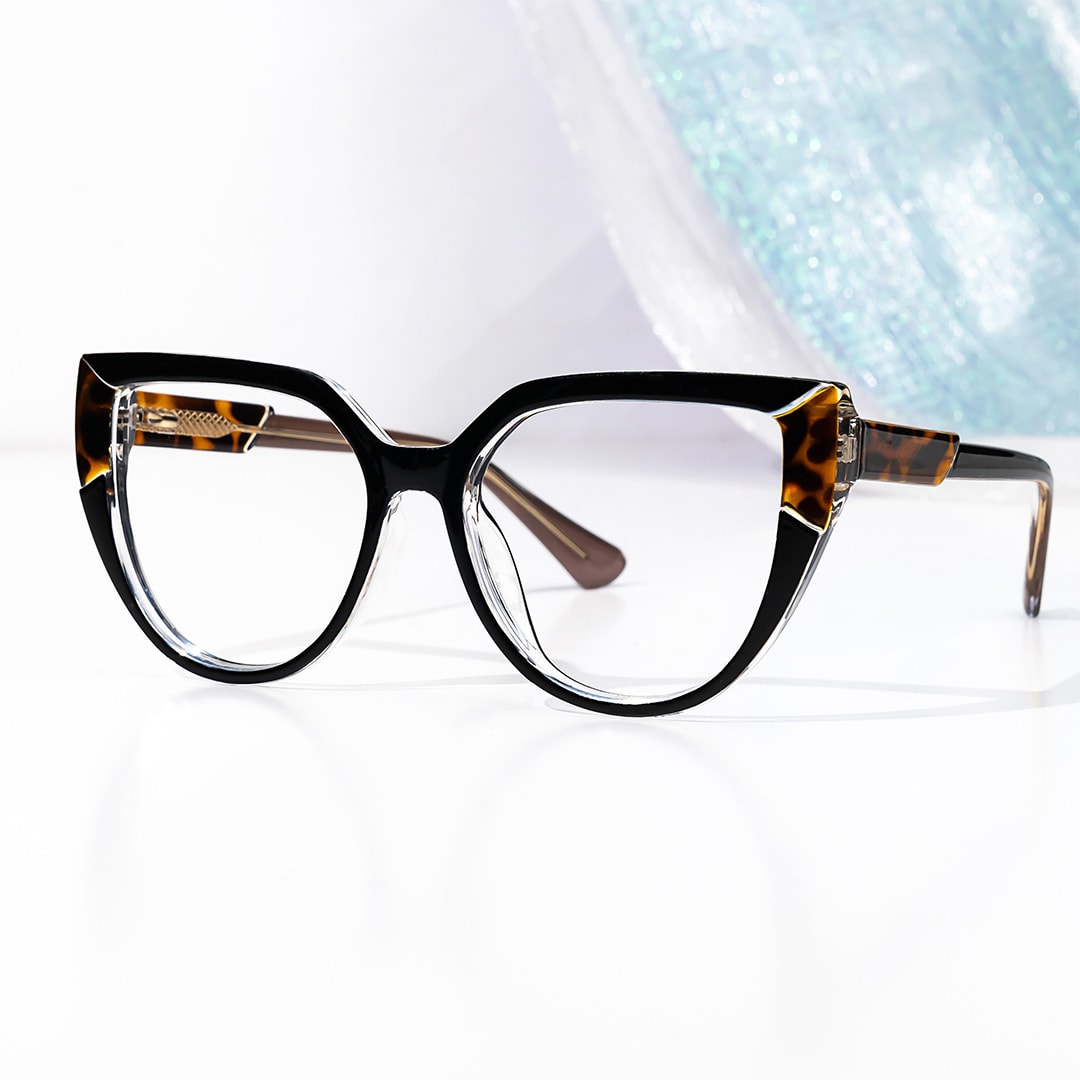 Damary Cateye Black Glasses4