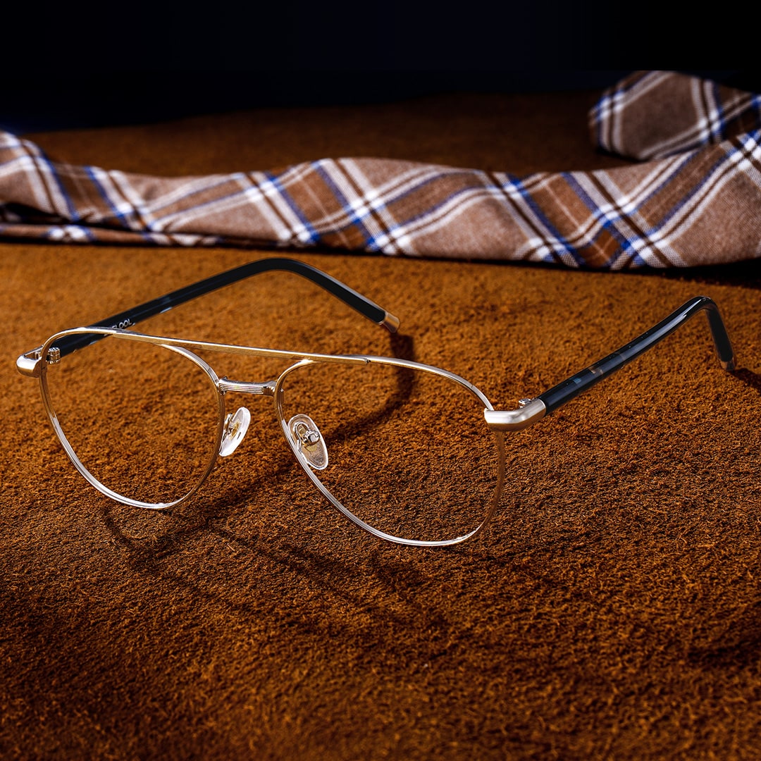 Calvin Aviator Gold Glasses1