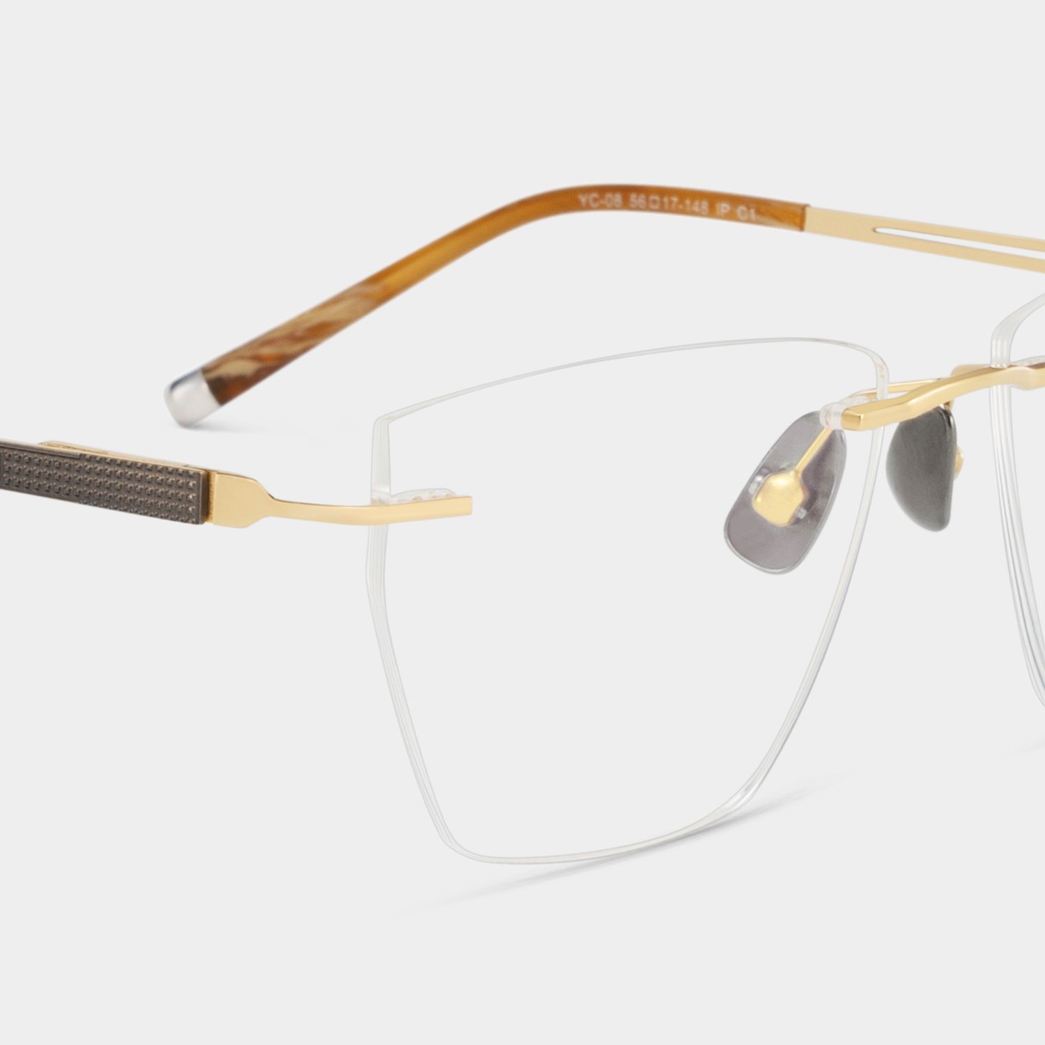 Ella Cat eye Gold Frame Eyeglasses for Woman| ZEELOOL8