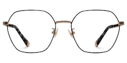 Dunbar Geometric Black Glasses0