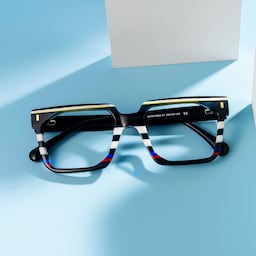 Laguer Rectangle Black Glasses0