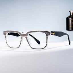 Keylin Rectangle Black Glasses0