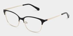 Vera Browline Black Gold Glasses3