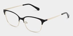Vera Browline Black Gold Glasses3