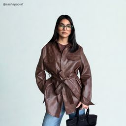 Eliza Dark Brown Square Glasses7