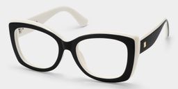Rosie Black White Butterfly Glasses2