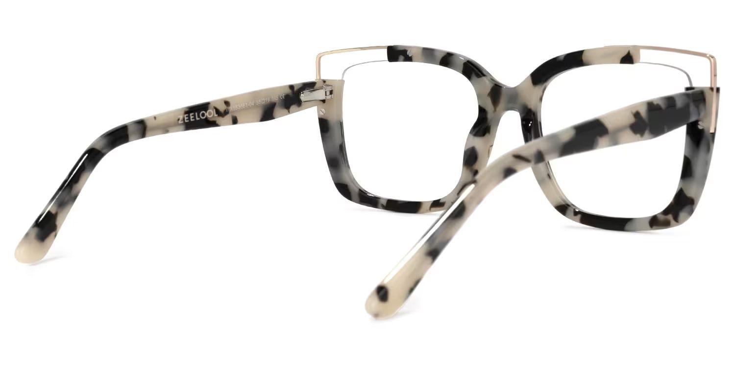 Dortch Square Light-Tortoise Frame Glasses for Women | ZEELOOL3
