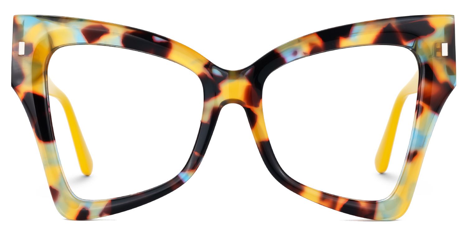 Migial Designer Eyeglasses in Butterfly Tortoise Frame0