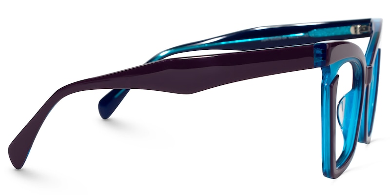 Aubrey Cateye Blue Glasses2