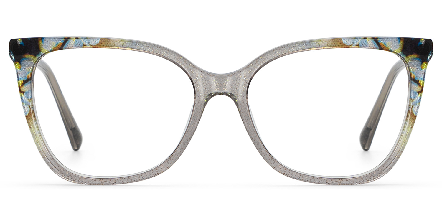 Jolie Gray Butterfly Floral Reading Glasses | ZEELOOL