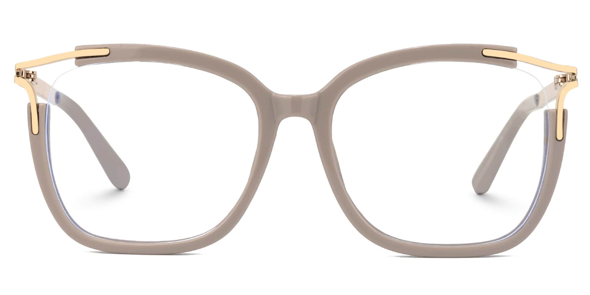 Spring hinges Sidibe Eyeglasses, Sidibe Khaki Glasses -Zeelool0