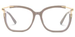 Sidibe Square Khaki Glasses0