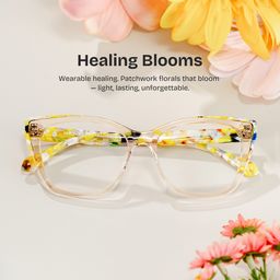Maple Yellow Butterfly Glasses0