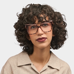 Eboney Square Tortoise Glasses0