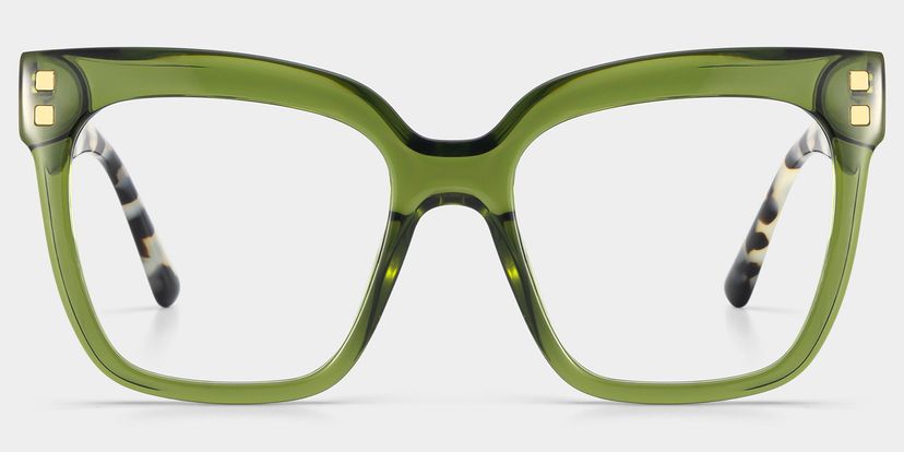 Minguela Square Green Glasses