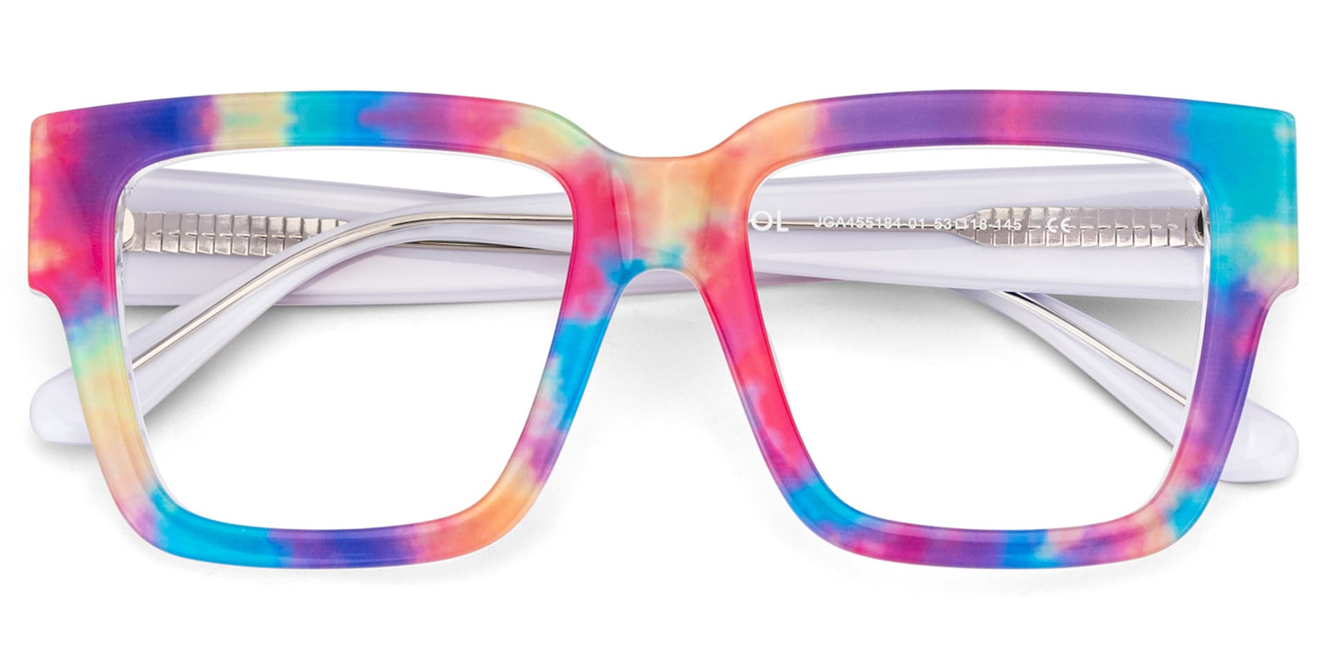 Pop  Acetate Colorful Frame Glasses with Square Shape | Zeelool2