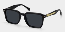 Vickerie Rectangle Black Sunglasses2
