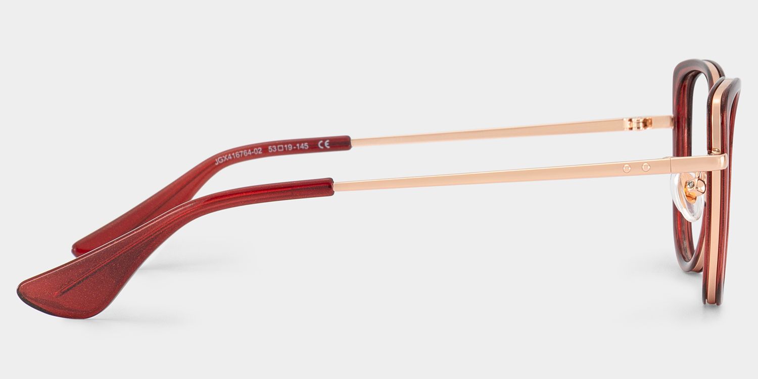 Celine Deep Red Eyeglasses CELINE EYEWEAR Triomphe oversized round-frame acetate  main image 3