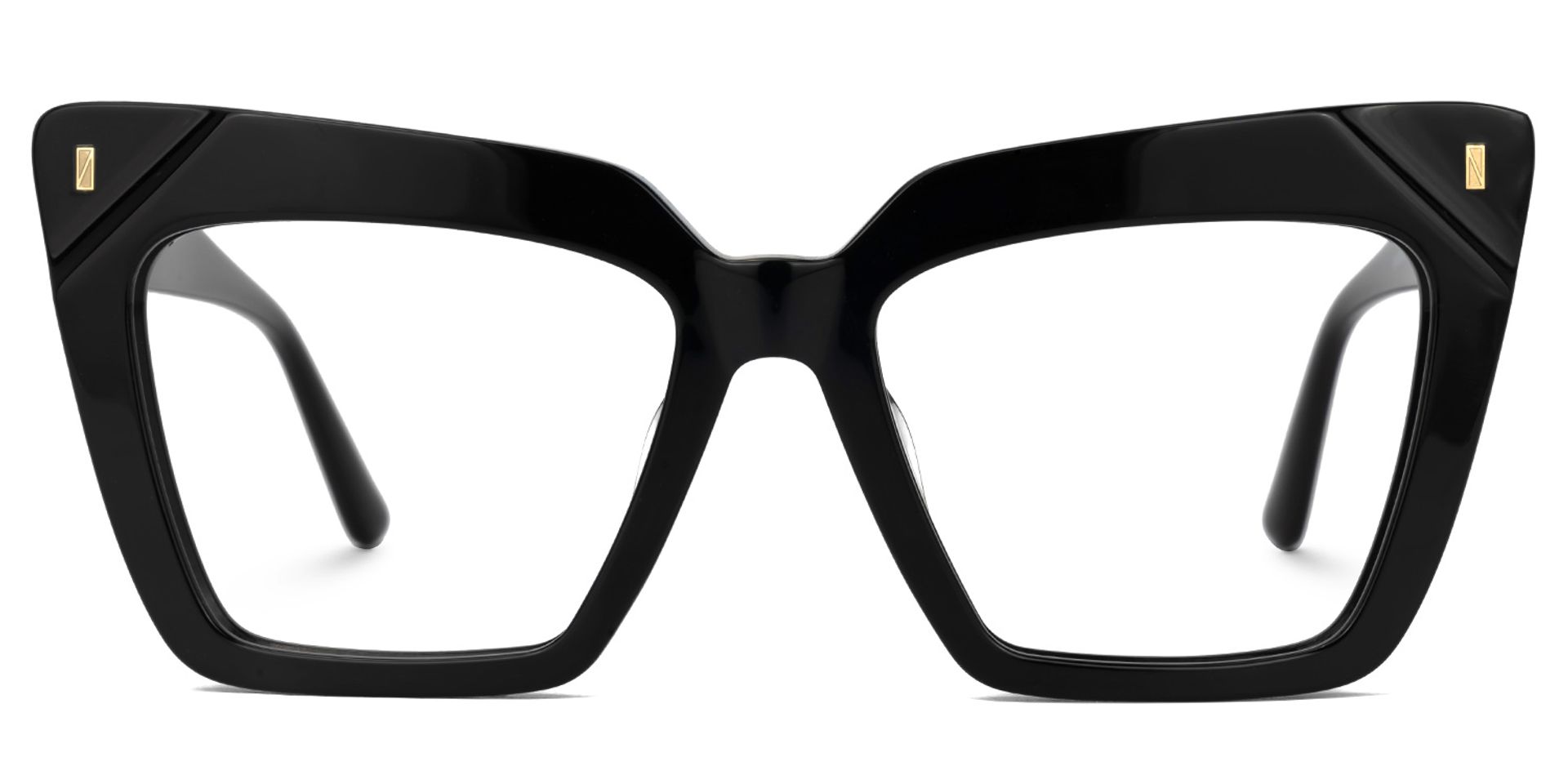 Barnes Cateye Black Glasses0
