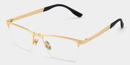 Brock Browline Gold Glasses5