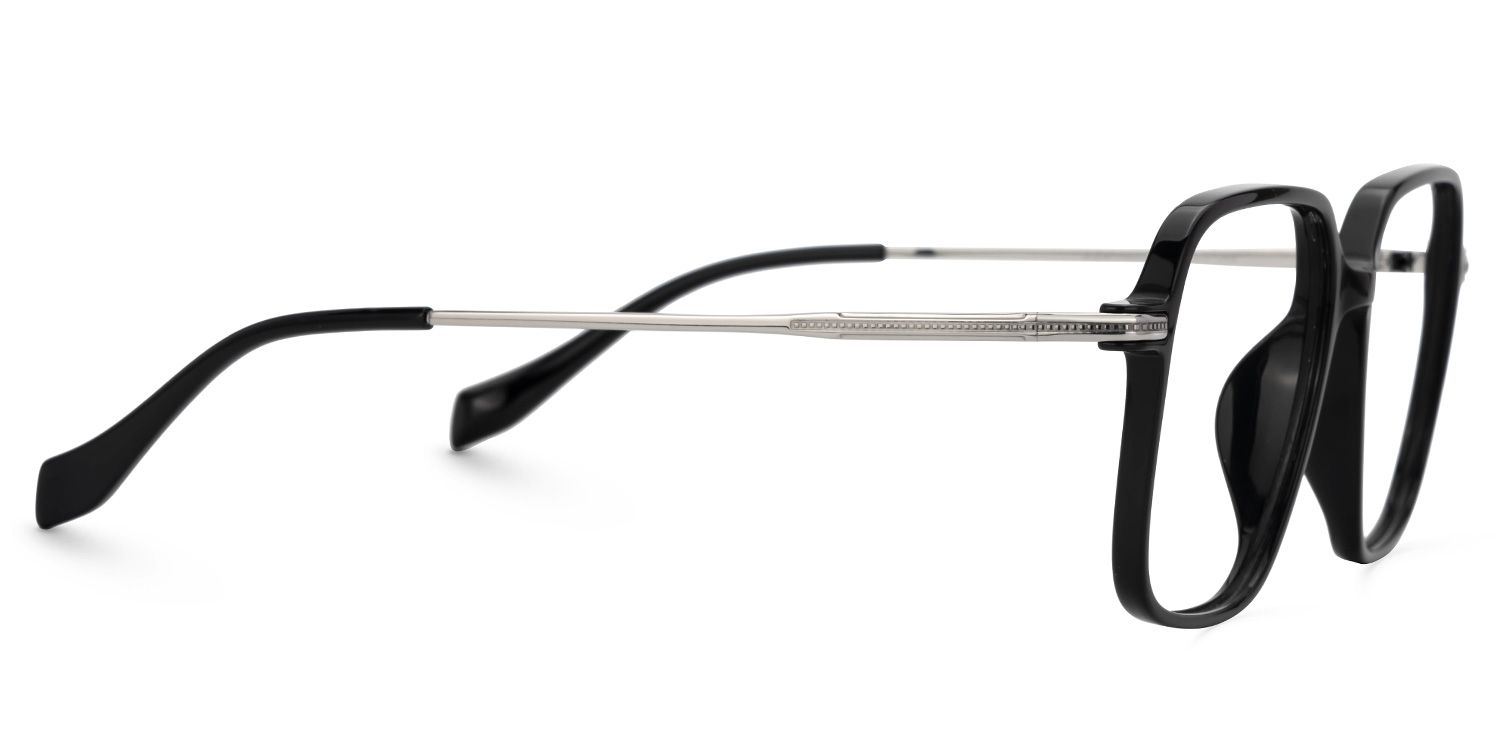 Rolle Black Eyeglasses with Square Design2