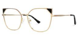 Elston Cateye Gold Glasses2