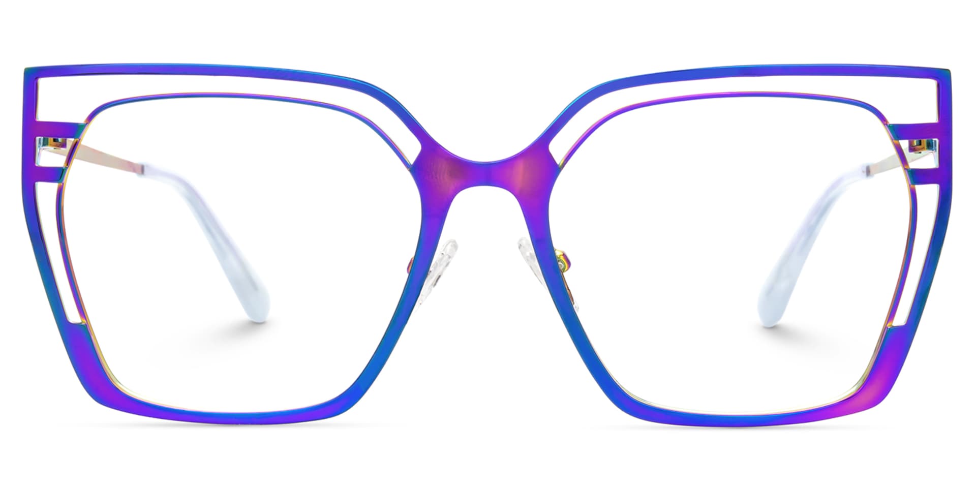 Quinn Iridescent Geometric Glasses on Sale | Zeelool0
