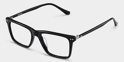 Harper Rectangle Black Glasses3