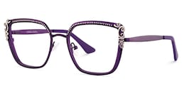 Frieze Rectangle Purple Glasses3