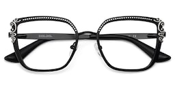 Frieze Rectangle Black Glasses2