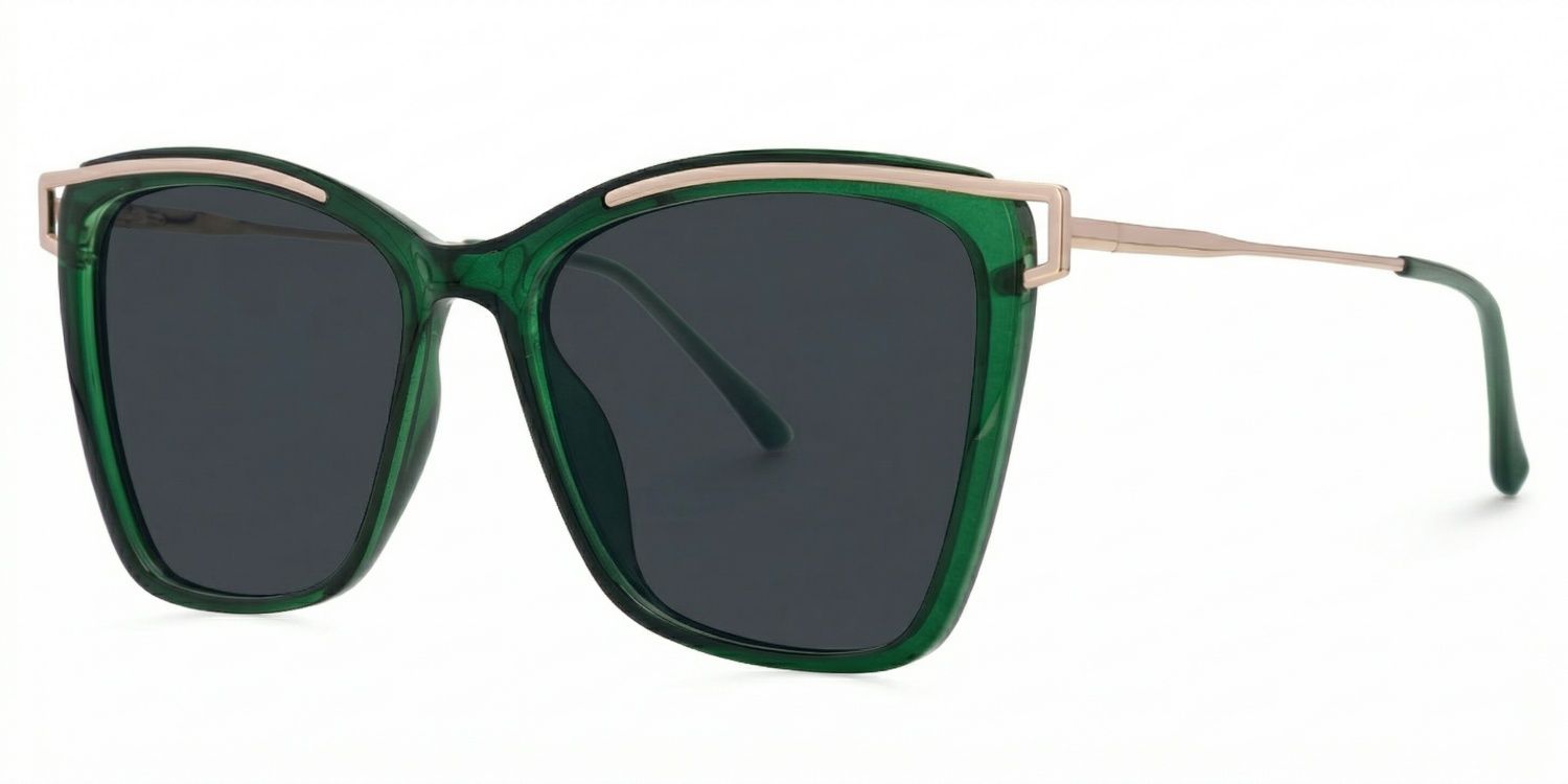 Krystle Square Green Thin Frames Glasses | ZEELOOL1