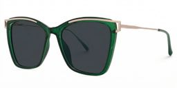 Krystle Square Green Glasses1