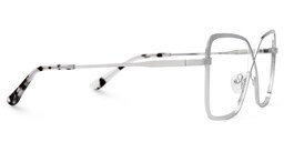 Racquel Square Silver Glasses2