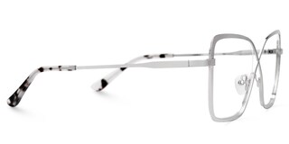 Racquel Square Silver Glasses2