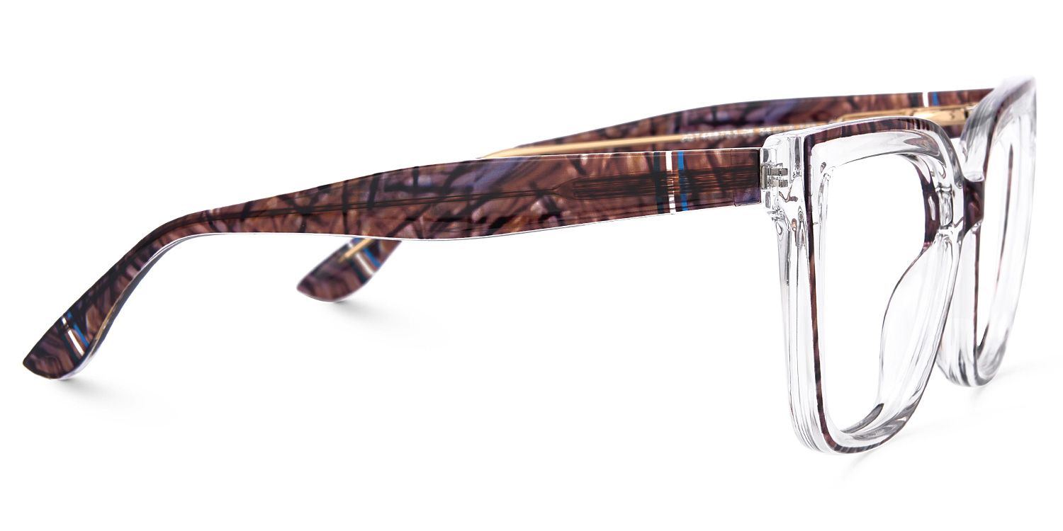 Mirta Brown Square Frame Glasses Online | Zeelool Optical2