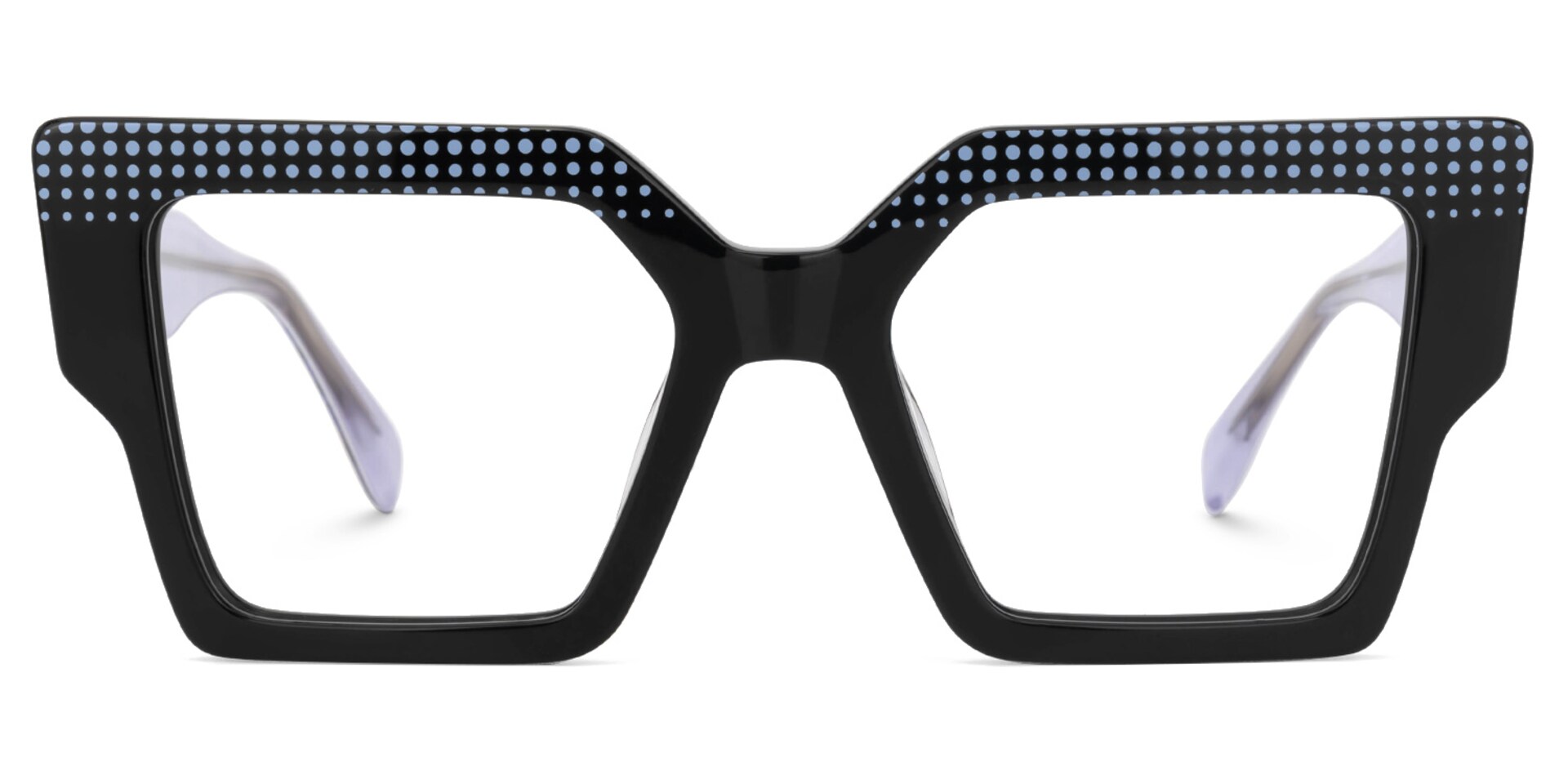 Prisca Thick Frame Square Eyeglasses  -Zeelool Optical0