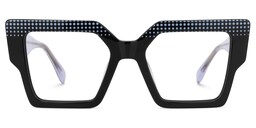 Prisca Square Black Glasses0