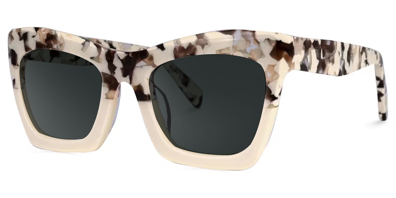 Benitez Acetate Two-Tone Frame Sunglasses | ZEELOOL1