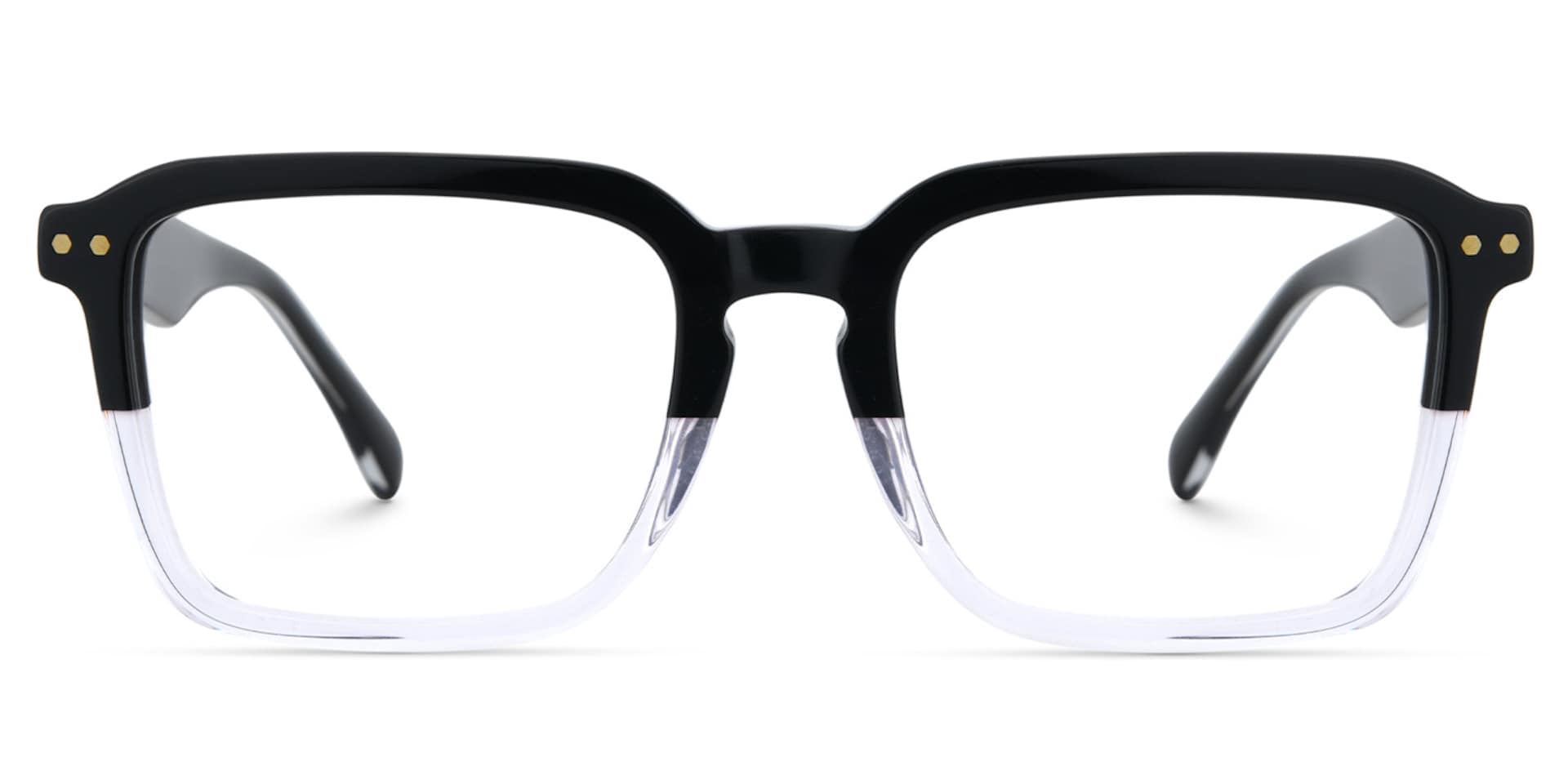 Vickerie Thin Black Crystal Glasses in Square Design | Zeelool1