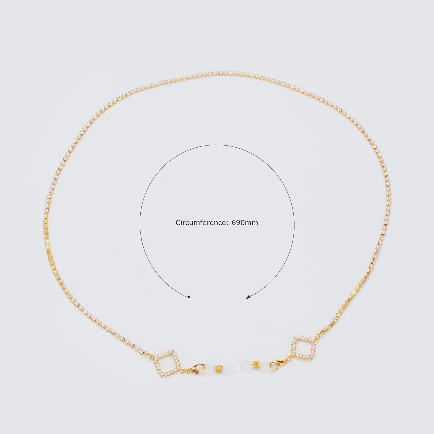 Fashion Eyeglasses Gold Eyeglasses Chains Accessories on Zeelool2