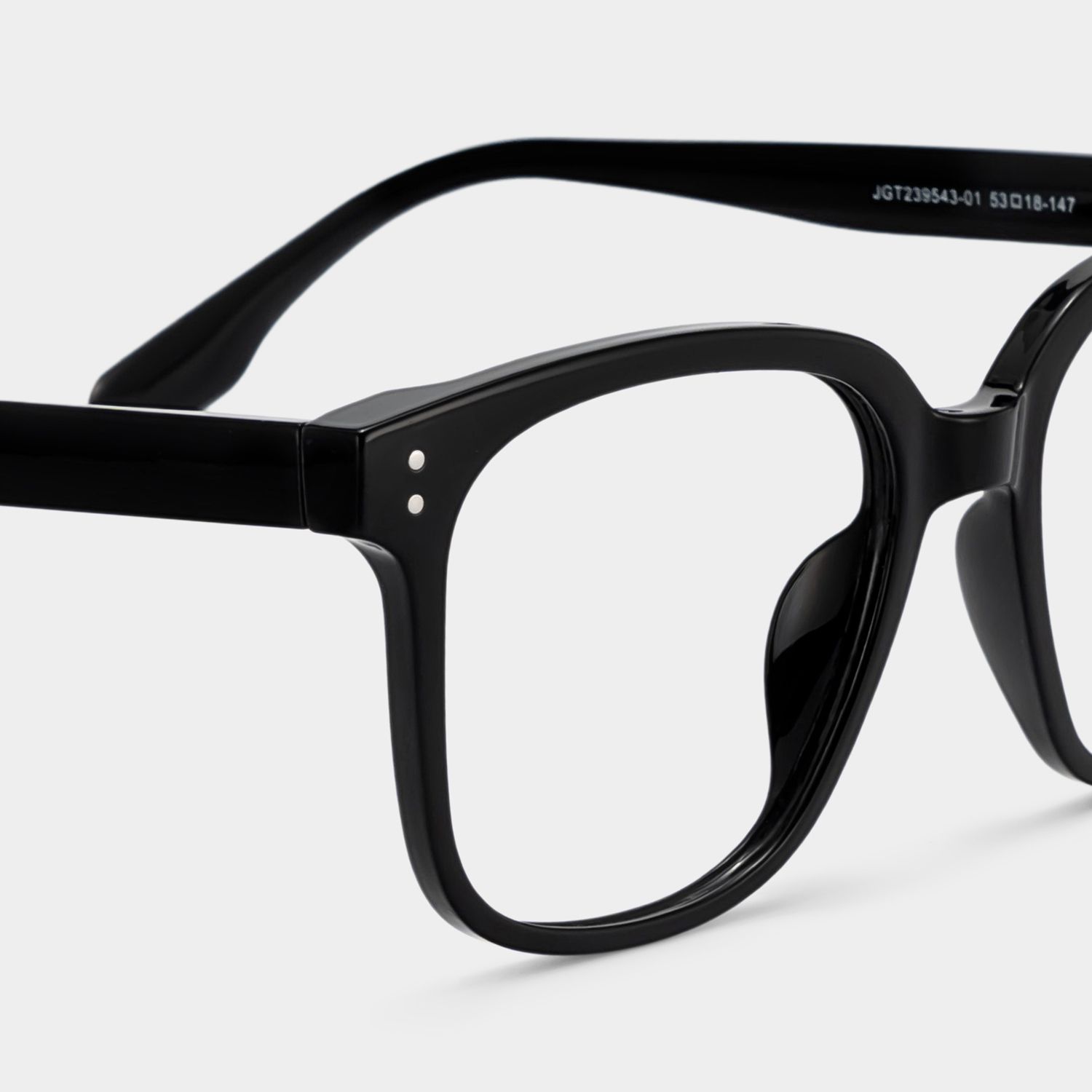 Oglesby Square Blue Light Blocking Glasses Black Frame | Zeelool